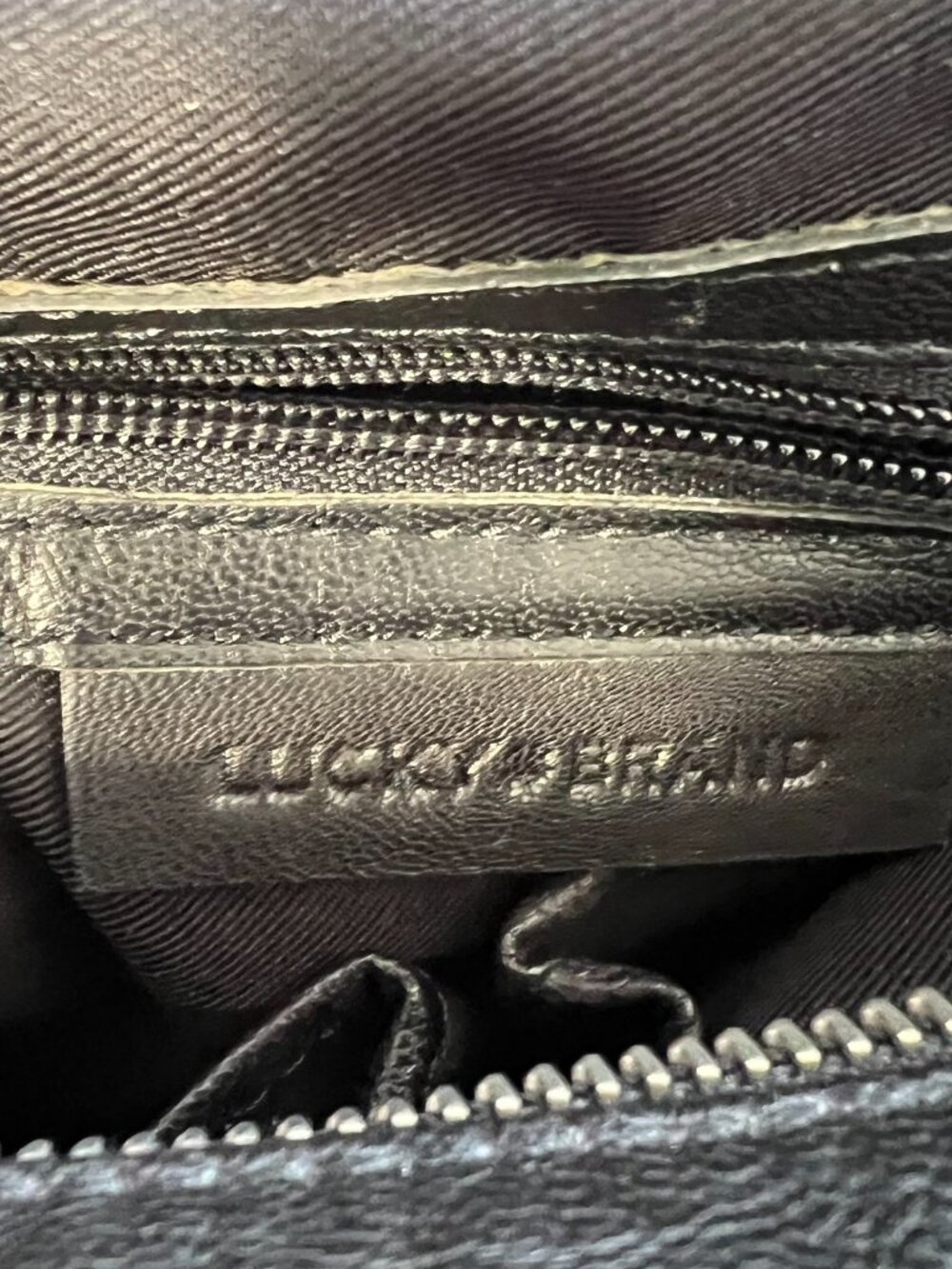 Lucky Brand Boho Leather Backpack Black (lightweight) - Picture 9 of 9